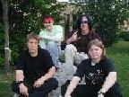 This is all of the band at their first concert at the S.H.S. They were opening up for the Percussion Ensemble called 'Cacophony.'This picture was taken before Carey was in the band.